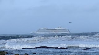 Kreuzfahrtschiff havariert vor Norwegens Küste [upl. by Romola]