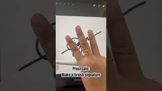 Procreate Signature Stamp Brush [upl. by Alejandra499]