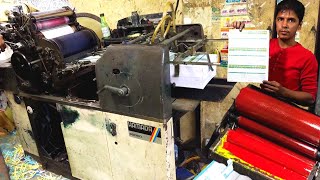 Leaflet Printing by hamada 600 mini offset printing Machine in new market Part 3 [upl. by Elisa875]