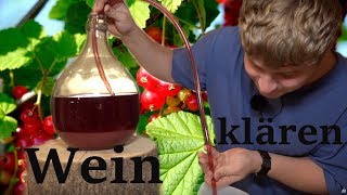 Wein selber machen Teil 3 Wein klären [upl. by Kamilah866]