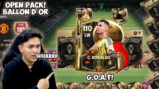 BLACK FRIDAY amp BALLON DOR OPEN PACK TOP UP 3 JUTA DEMI CRISTIANO RONALDO OVR 110 EA FC MOBILE 25 [upl. by Siramaj]