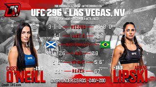 Casey ONeill vs Ariane Lipski UFC 296 Fight Breakdown [upl. by Adair]