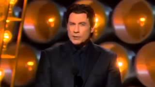 JOHN TRAVOLTA THE BIGGEST OSCAR FAIL EVER Idina Menzel BUTCHERED [upl. by Arnoldo]