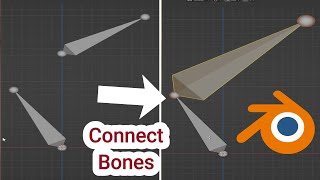 Blender Tutorial  How to connect the separated bones in blender  Blender tutorial [upl. by Lay347]