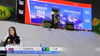 Petra Vlhova  Slalom  Courchevel  RUN 2  2023 [upl. by Eylrahc]