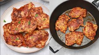 Pan Fried Chicken Thighs Skinless Boneless Chicken Thighs Recipe [upl. by Stargell]