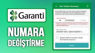 Garanti Bankası Numara Güncelleme  Garanti Mobil Numara Değiştirme [upl. by Enair]