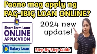 Paano mag Loan sa Pagibig online How to apply Pagibig Loan online [upl. by Akienat]