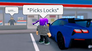 I DESTROYED His Car Than Bought Him A NEW ONE COPS CALLED Roblox [upl. by Asserak554]