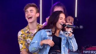 Johnny Orlando  Mackenzie Ziegler LIVE at CBBC Summer Social Sunday 5818 [upl. by Theobald124]