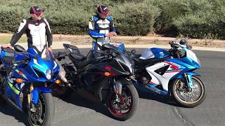 Worth upgrading 2017 Suzuki GSXR1000R vs 2017 Suzuki GSXR1000 vs 2007 Suzuki GSXR1000 [upl. by Player]