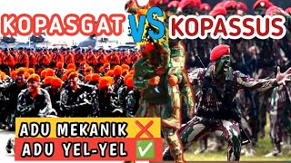 HUT  TNI 79  Mana yang lebih keren YELYEL KOPASSUS VS KOPASGAT [upl. by Taryne]