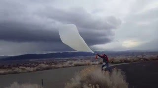 NWS Reno High Wind Balloon Release 1292016 [upl. by Walling]