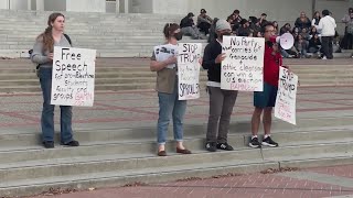 UC Berkeley students rally after presidential election [upl. by Ernaldus]