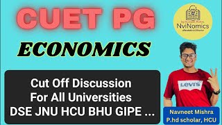 CUET PG ECONOMICS Cut Off discussion and what next [upl. by Assilak338]