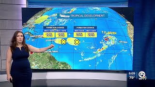 WPTV First Alert Weather tropical forecast morning of Sept 12 2024 [upl. by Eisnyl]