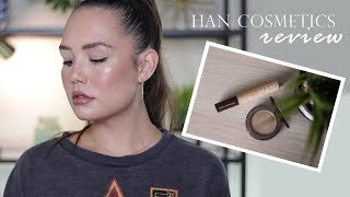 Han Skincare Cosmetics Review  All Natural Concealer  Malibu Bronzer  alexa blake [upl. by Nwonknu]