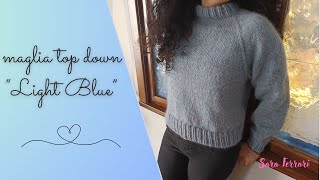 tutorial maglione ai ferri su misura [upl. by Htebasile]