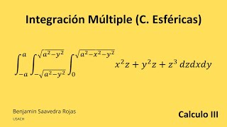 Integral Triple por coordenadas Esféricas [upl. by Gareri]