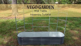 Wall Trellis Assembly Tutorial  Vego Garden [upl. by Beitz133]