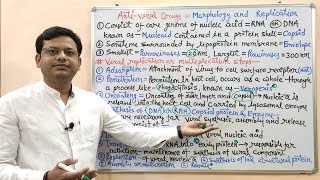 Antiviral Drug Part01 Introduction Morphology amp Replication of Virus  Antiviral Drugs Details [upl. by Alleber209]