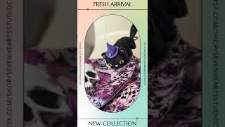 Halloween Black Cat Keychain with Witch Hat  3D Printed Accessory  Perfect for Bags and Gifts [upl. by Nelra]