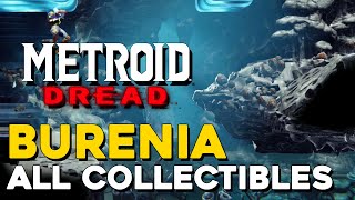 Metroid Dread Burenia All Collectible Locations 100 Items All Missile Tanks Energy Tanks [upl. by Bondie14]