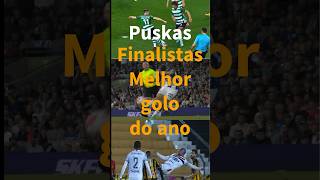 Qual o melhor golo do ano puskas futebol youtube soccer golo goal short messi ronaldo [upl. by Aneelak292]