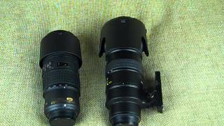 Nikon 70200 f4 vs f28 VRI Comparison [upl. by Aninep]