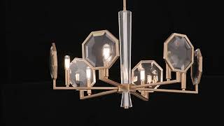 Leighton 6Light Chandelier in Warm Brass [upl. by Gardas]