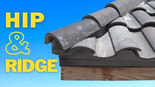 How to Install Hip and Ridge Tiles  S Shape Tile Roof [upl. by Nwad97]