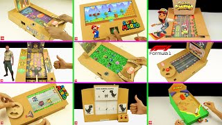 10 Amazing Cardboard Games Compilation [upl. by Whyte971]