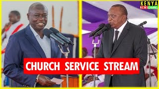 CHURCH SERVICE RECORDED  Rigathi Gachagua and Uhuru Kenyatta allies speak on impeachment [upl. by Blackington120]