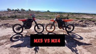 Talaria Mx5 vs Modded Mx4 [upl. by Opaline811]