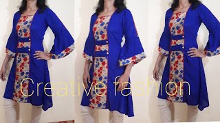 trending jacket style kurti tutorial [upl. by Sajet]