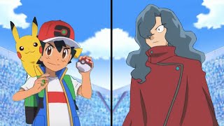 Pokemon Characters Battle Ash Vs Tobias Sinnoh League Rematch [upl. by Halle]