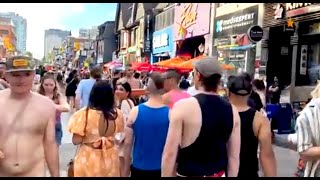 Pride Celebration on Church Street Toronto 2023 [upl. by Krid]