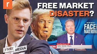 Trump ANNOUNCES tariffs on China Mexico Canada Rand Paul OPPOSES  Free Media [upl. by Sihon71]