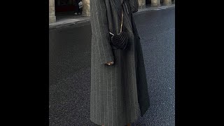 Striped Long Fashionable Coat [upl. by Pablo]