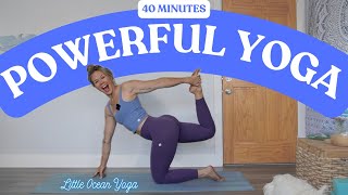 40Minute Power Vinyasa Yoga Flow  Full Body Strength amp Flexibility [upl. by Armand469]