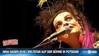 NINA HAGEN 2016  WELTSTAR AUF DER BÜHNE IN POTSDAM [upl. by Psyche839]