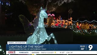 Winterhaven Festival of Lights lighting up Christmas spirit [upl. by Ranite]