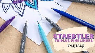 Staedtler Triplus Fineliner Pens  Review [upl. by Lamee]