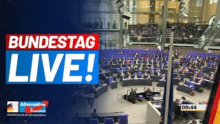 BUNDESTAG LIVE  Generaldebatte mit Alice Weidel und Tino Chrupalla  AfDFraktion [upl. by Walliw996]