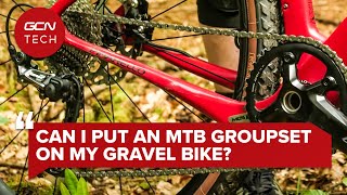 Can You Use A Mountain Bike Groupset On A Gravel Bike  GCN Tech Clinic [upl. by Ellerad100]