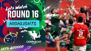 Munster v Connacht  Instant Highlights  Round 16  URC 202324 [upl. by Loren584]