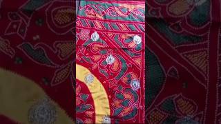 short videoviral short Rajasthani odhnamachine hand work embroidery design Rajasthani pila [upl. by Stoecker]