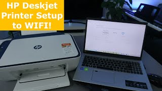 HP Deskjet Printer Setup to WIFI [upl. by Okimuk]