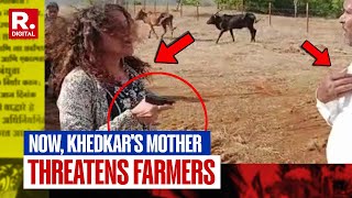 New Video Shows IAS Puja Khedkars Mother Threatening Farmer With Gun In Pune [upl. by Jezabella]