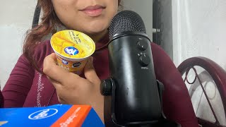 ASMR comiendo yogurt mango 💆🏻‍♀️asmr  LIZASMR23 [upl. by Myke]